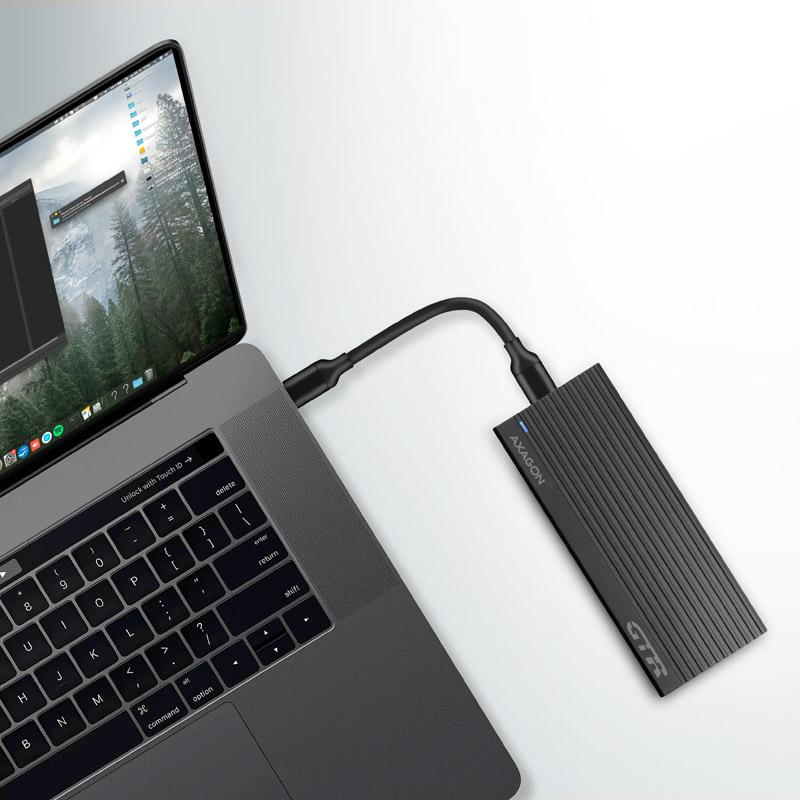 Axagon EM2-GTR Box esterno SSD Nero M2 (AXAGON
