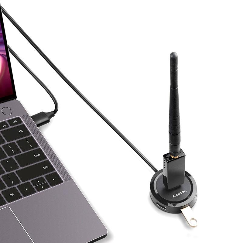 Axagon HUE-P1AL hub di interfaccia USB 3.2 Gen 1 (3.1 Gen 1) Type-A 5000 Mbit/s Nero