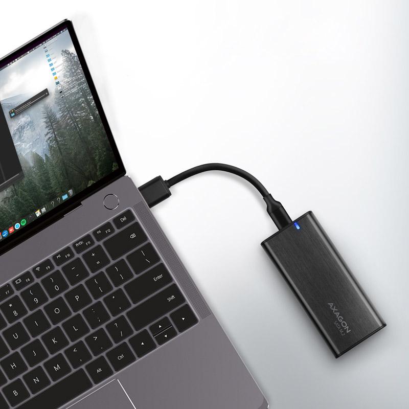 AXAGON EEM2-SBC USB-C 32 Gen 2 - M2 SATA SSD
