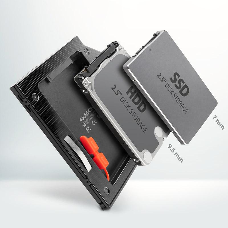 AXAGON RSS-CD09 25 SSD/HDD 95mm Optical Drive