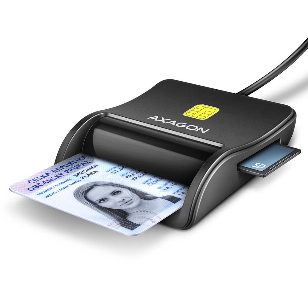 Axagon CRE-SM3SD USB Smart...