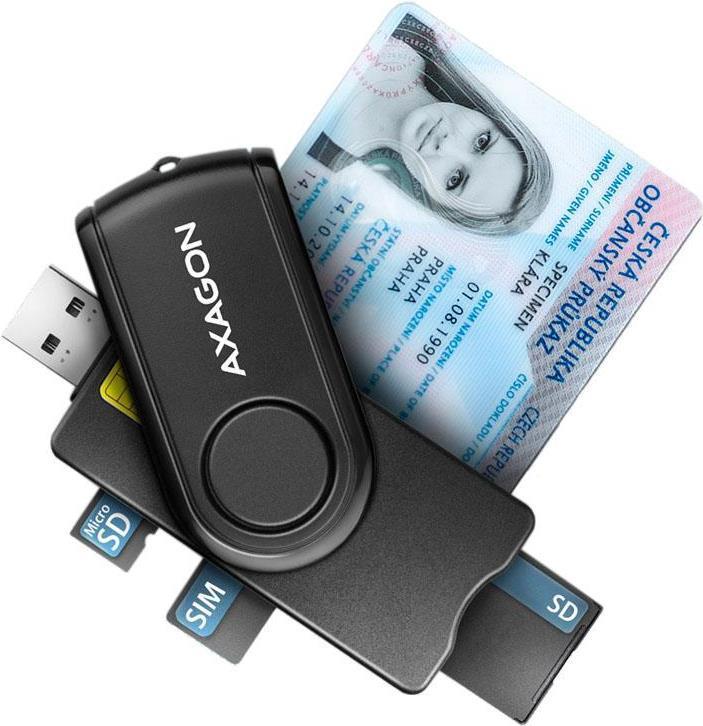 Axagon CRE-SMP2A USB Smart...