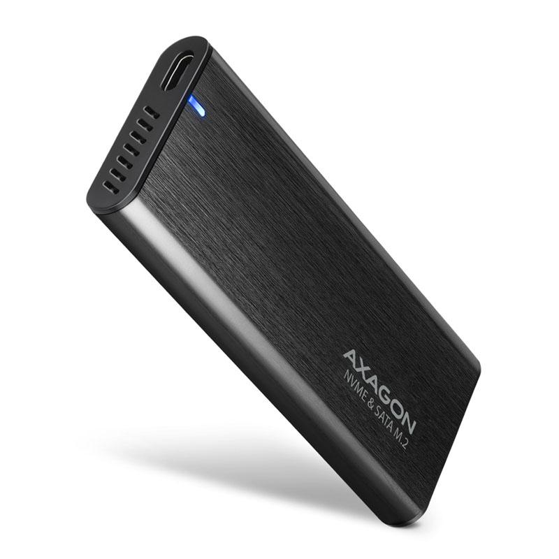 Axagon EEM2-SB2 contenitore di unità di archiviazione Box esterno SSD Nero M.2