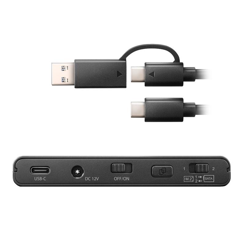 Axagon Adsa -cc USB -c 10GBPS - NVME M.2 SSD e SATA 2.5/3.5 SSD/HDD Clone Master 2 - Digital/Data - NVME - SERIAL ATA (ADSA -CC)