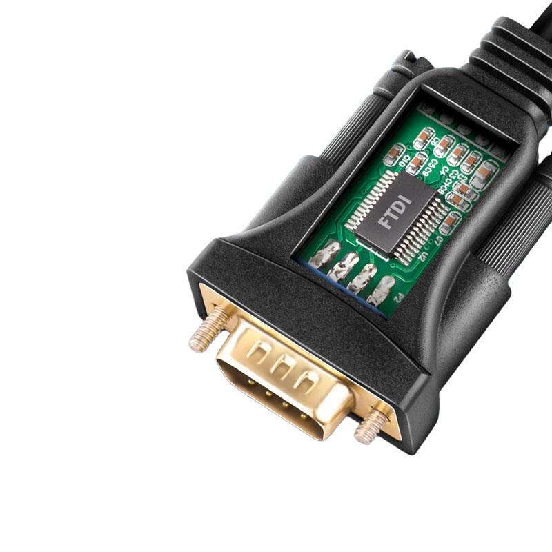 Cavo adattatore ADS-1PQN, porta COM RS-232 a USB 2.0 - chip FT232RL