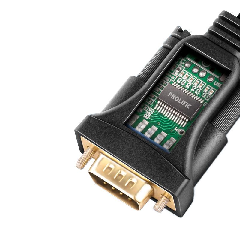 Axagon ADS-1PSN USB-A 2.0 SERIAL RS-232 DB9-M Adattatore prolifico Cavo da 1,5 m-Digitale/Data-1,5 m (ADS-1PSN)