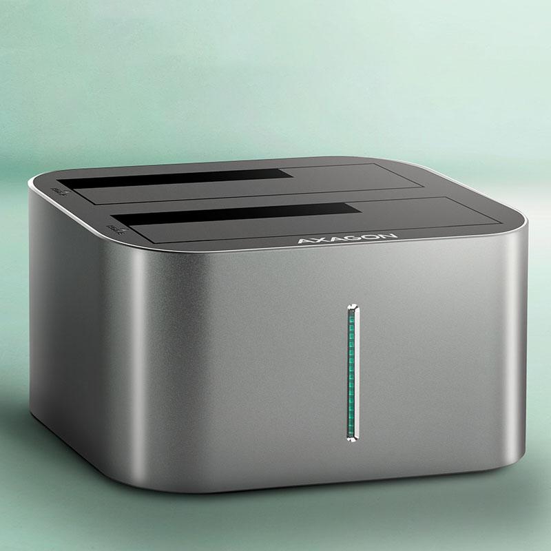 Axagon Axg ADSA -DC - docking e copia stazione 2x 2.5 "/3.5" SATA USB 3.0 - Digital/Data - Serial ATA (ADSA -DC)