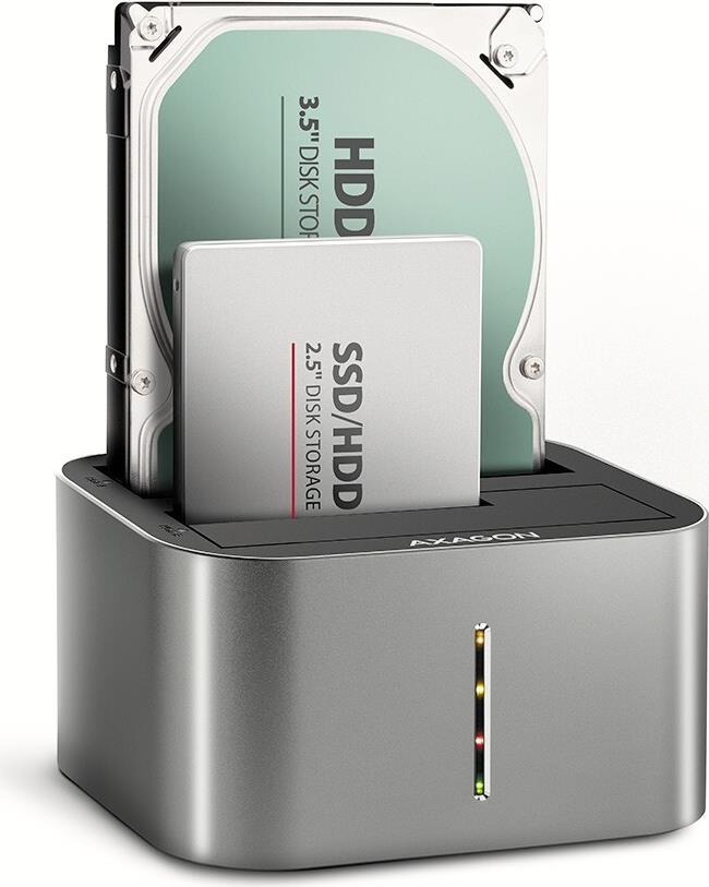 Axagon Axg ADSA -DC - docking e copia stazione 2x 2.5 "/3.5" SATA USB 3.0 - Digital/Data - Serial ATA (ADSA -DC)