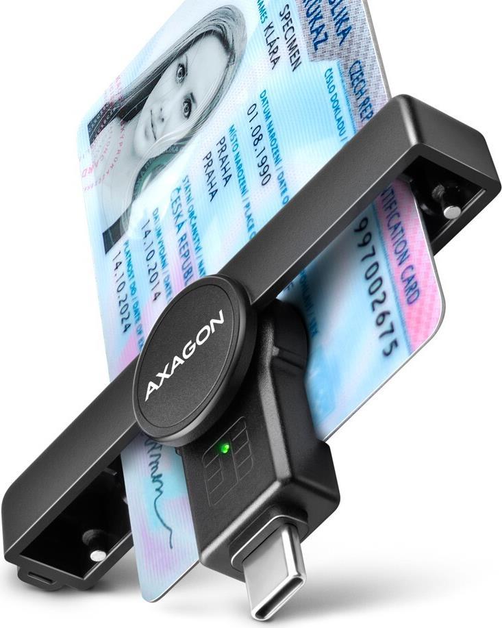 Axagon CRE-SMPC USB-C Smart...