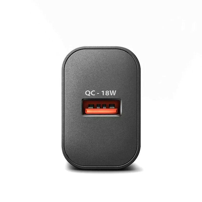 Axagon ACU-QC18 kroviklis jungiama tinkl QC 18W 1x port USB-A QC3.0/AFC/FCP/SMART Juoda Telefono cellulare Power bank Smartphon