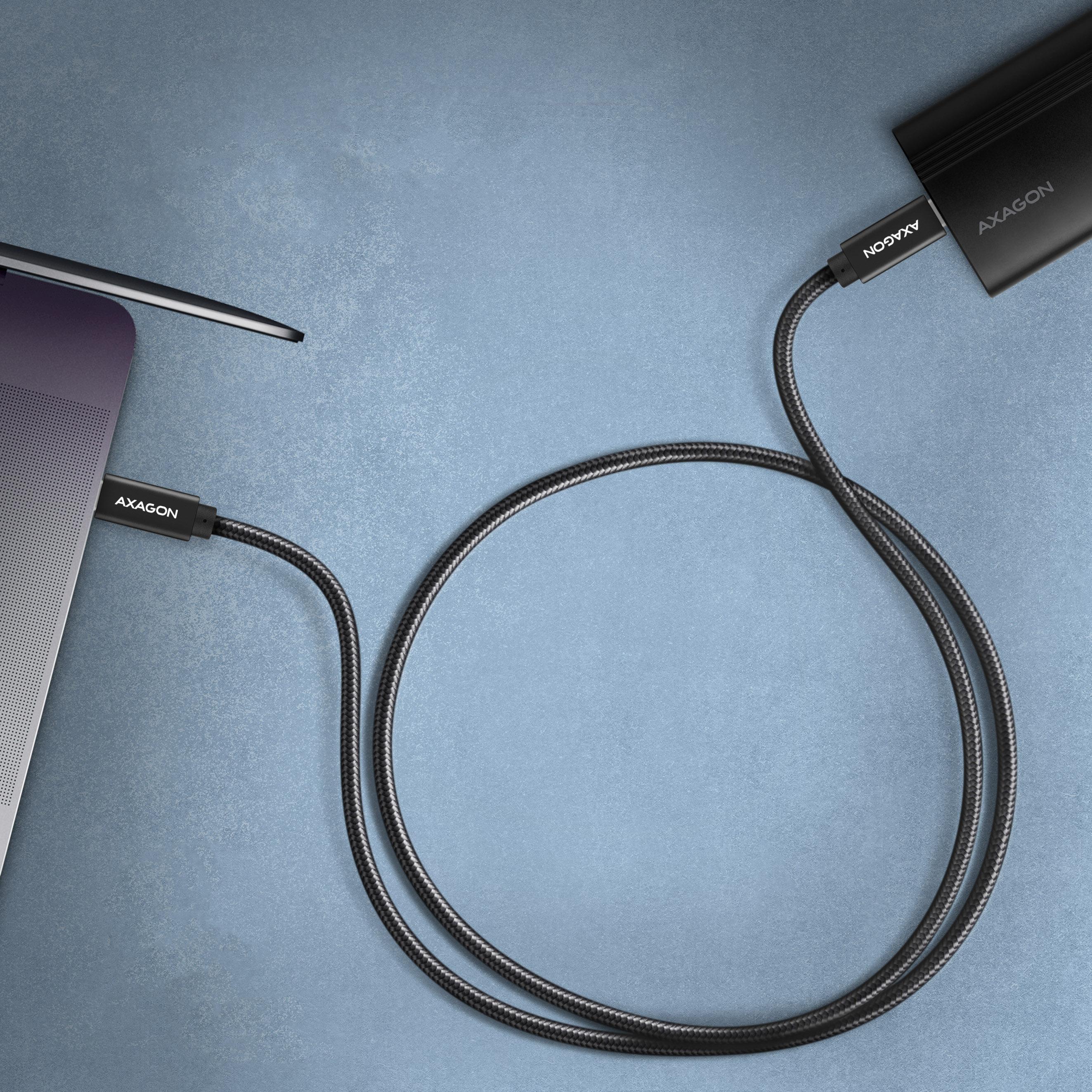 Axagon BUCM32-CM15AB cavo USB USB 3.2 Gen 2x2 15 m USB C Nero