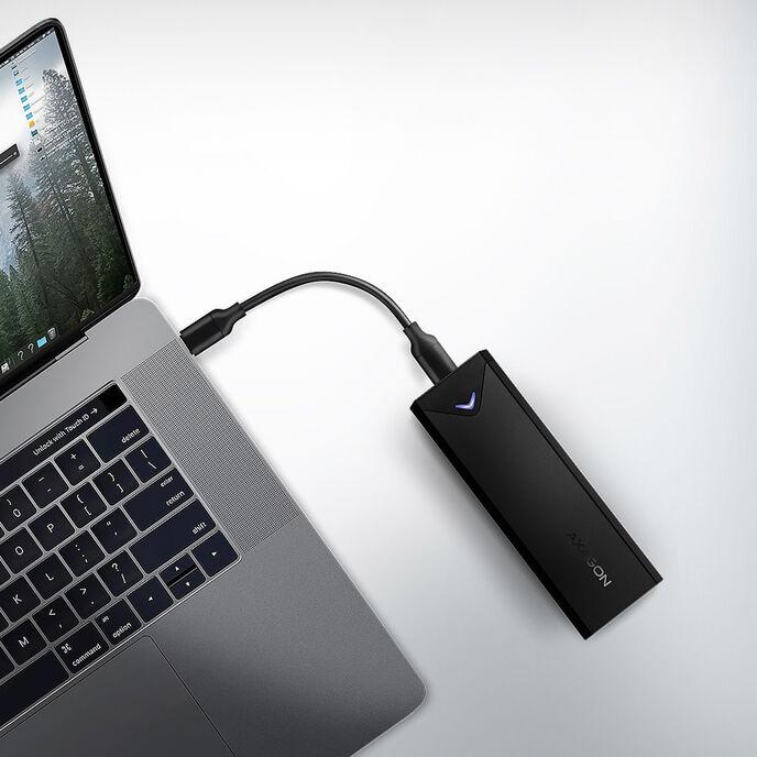 Axagon EEM2-UB2 contenitore di unità di archiviazione Box esterno SSD Nero M.2