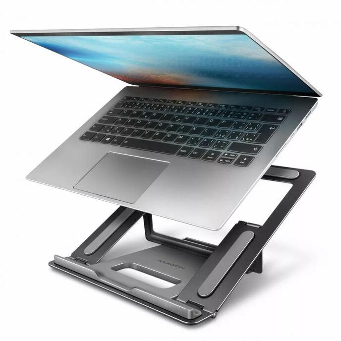 Axagon STND-LR supporto per laptop Braccio per computer portatile Argento 43,9 cm (17.3")