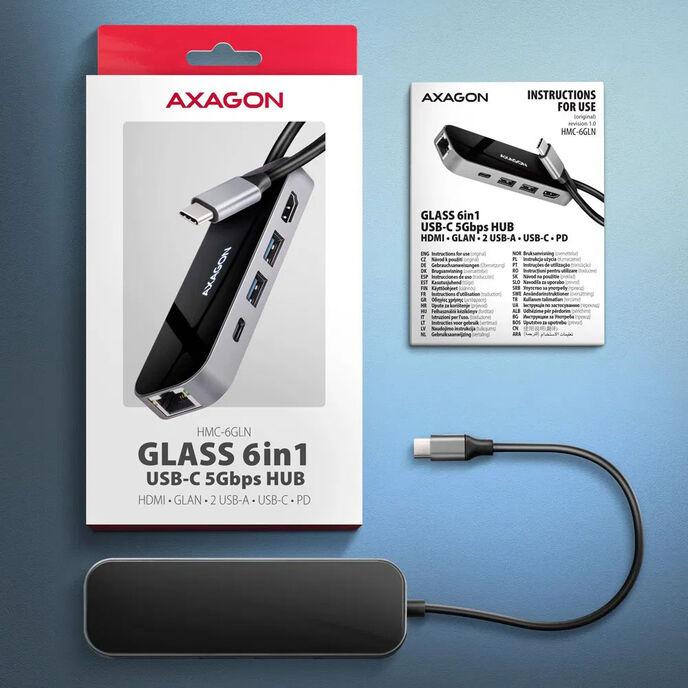 Axagon Nicht kategorisiert Cablato USB 3.2 Gen 1 (3.1 Gen 1) Type-C Nero
