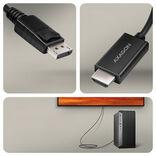 Axagon RVD-HI20C2 cavo e adattatore video 1,8 m DisplayPort HDMI Nero