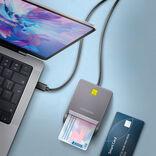 Axagon CRE-SM3TC lettore di schede USB 2.0 Type-C Grigio