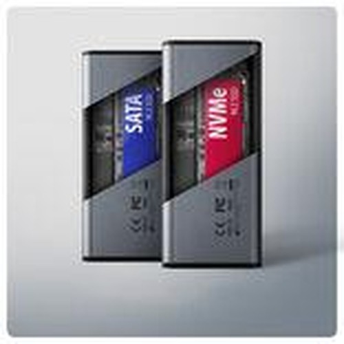 Axagon EEM2-SD2 contenitore di unità di archiviazione Box esterno SSD Grigio M.2