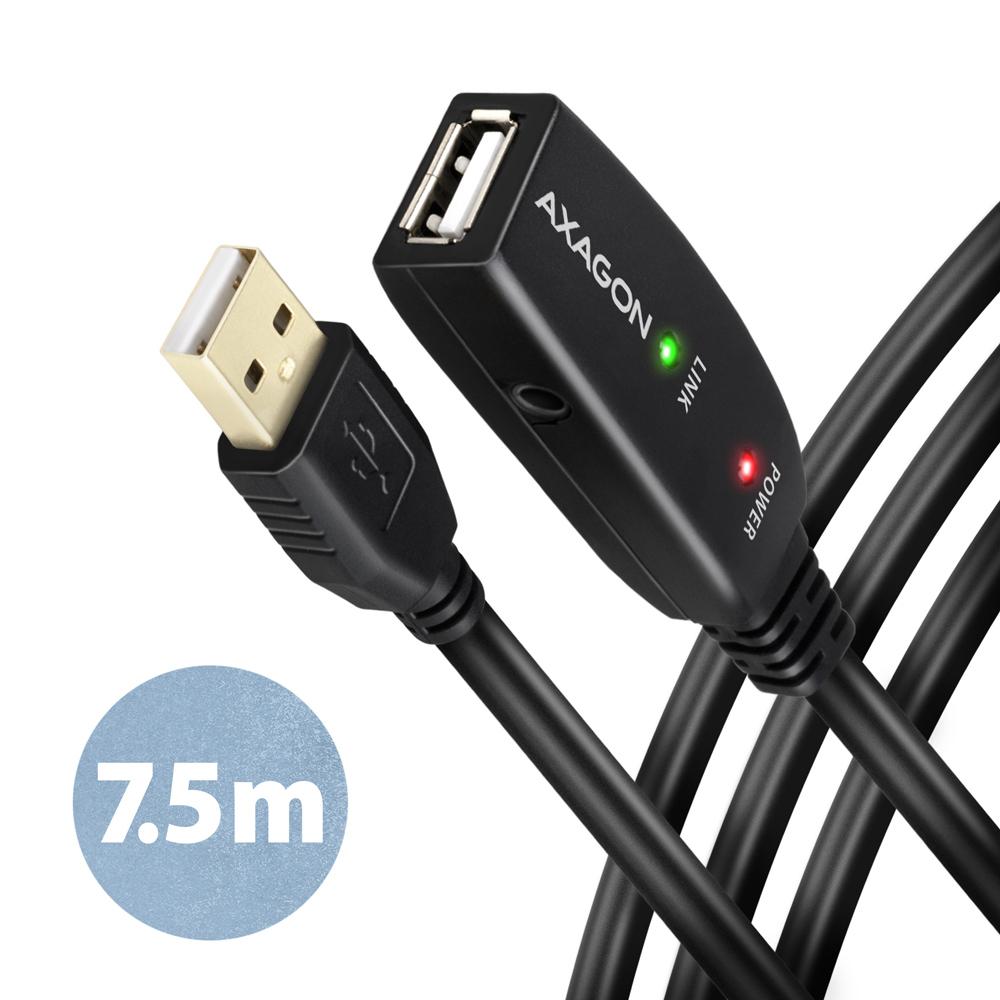 Axagon ADR-207 cavo USB USB 2.0 7,5 m USB A Nero