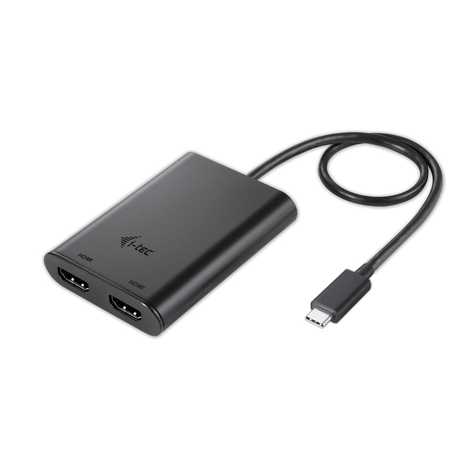 i-tec USB-C 3.1 Dual 4K HDMI Video Adapter (I-TEC USB-C 4K DUAL HDMI ADPTR - 2XHDMI 3840X2160PX. TB3 COMP.)