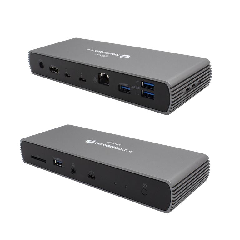 i-tec TB4DUALDOCKPDUK replicatore di porte e docking station per notebook Cablato Thunderbolt 4 Nero (THUNDERBOLT 4 DUAL DISPLA