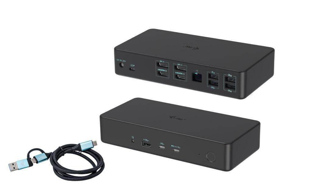 I-TEC USB 3.0 USB-C THUNDERBOLT 3 PROFESSIONAL DUAL 4K DISPLAY DOCKING STATION GENERATION 2 POWER DELIVERY 100W