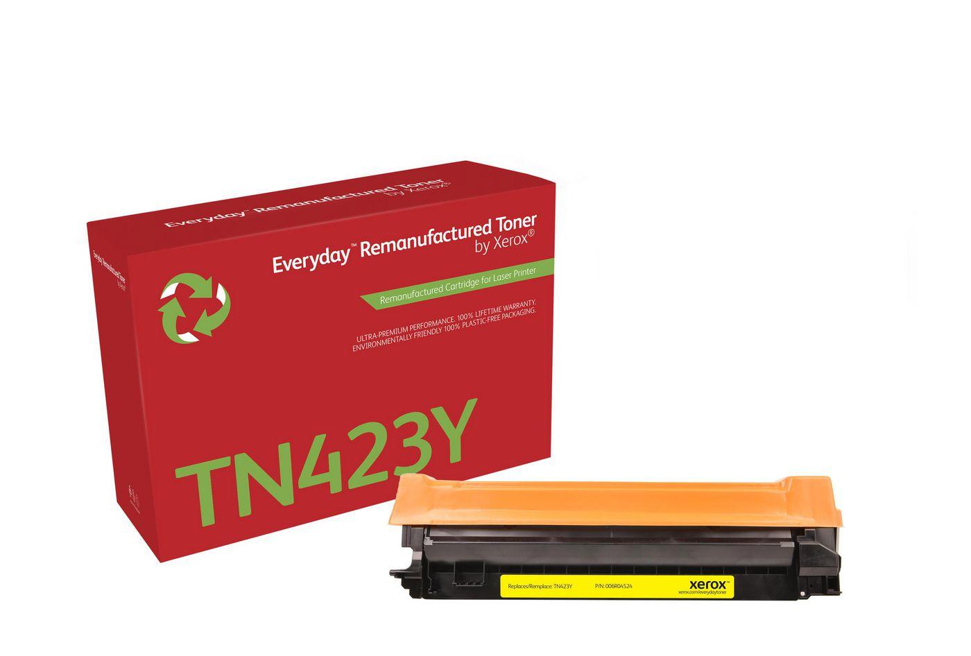 Everyday Toner rigenerato di Xerox Giallo compatibile con Brother TN423Y High capacity