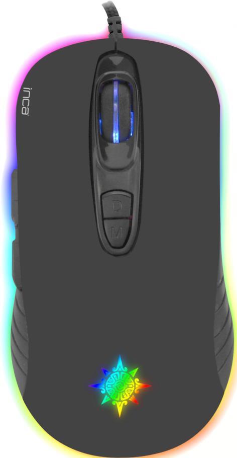 Mouse da gioco IMG-348 3200 DPI, RGB, 7 pulsanti, USB, SW