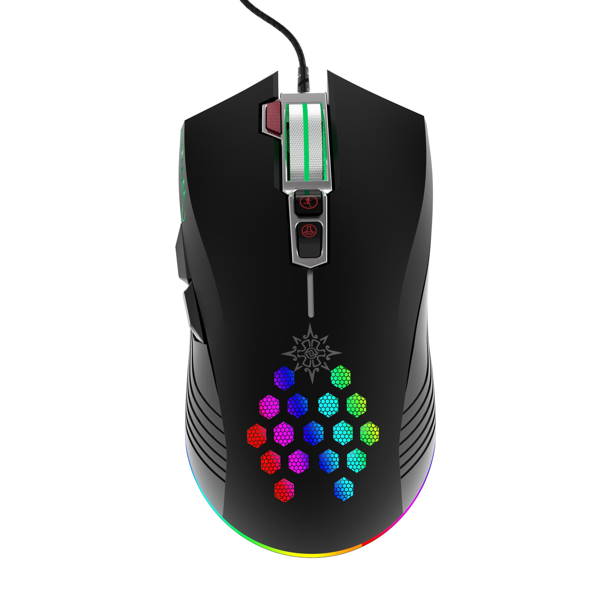 Mouse da gioco IMG-347 7200 DPI, RGB, 8 pulsanti, USB, SW