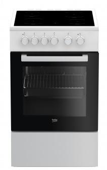 Beko FSS57000GW cucina Elettrico Ceramica Nero, Bianco A