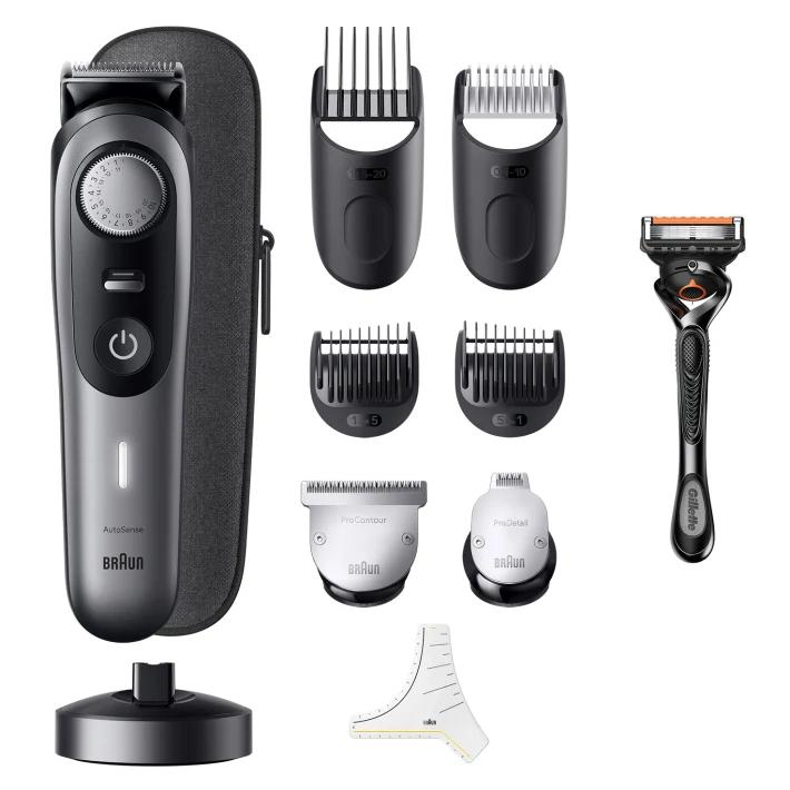Braun BeardTrimmer BT9420 regolabarba Batteria 40 2 cm Bagnato e secco Nero, Grigio