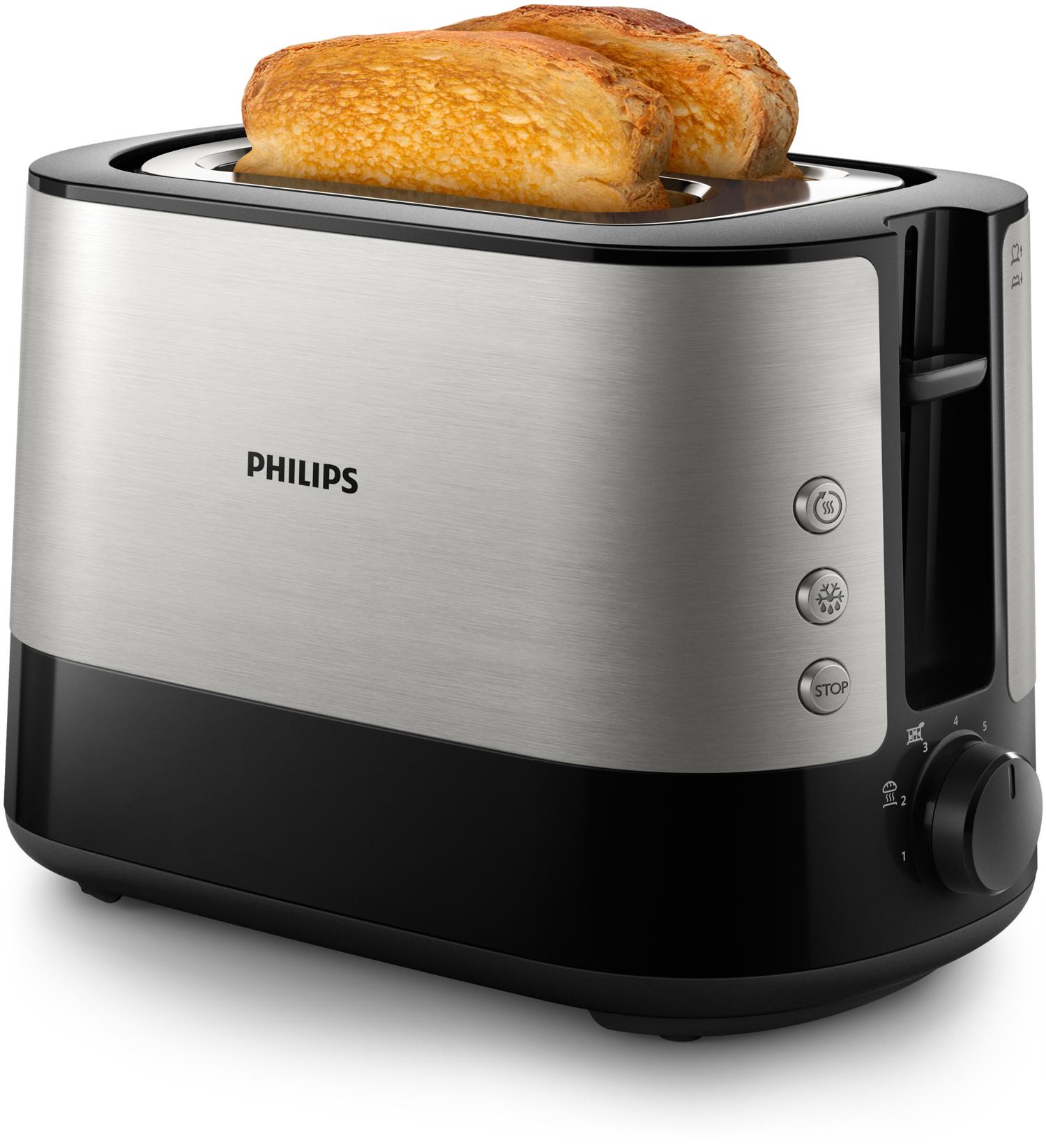 Philips Viva Collection HD2635/90 tostapane 7 2 fetta/e Nero Titanio