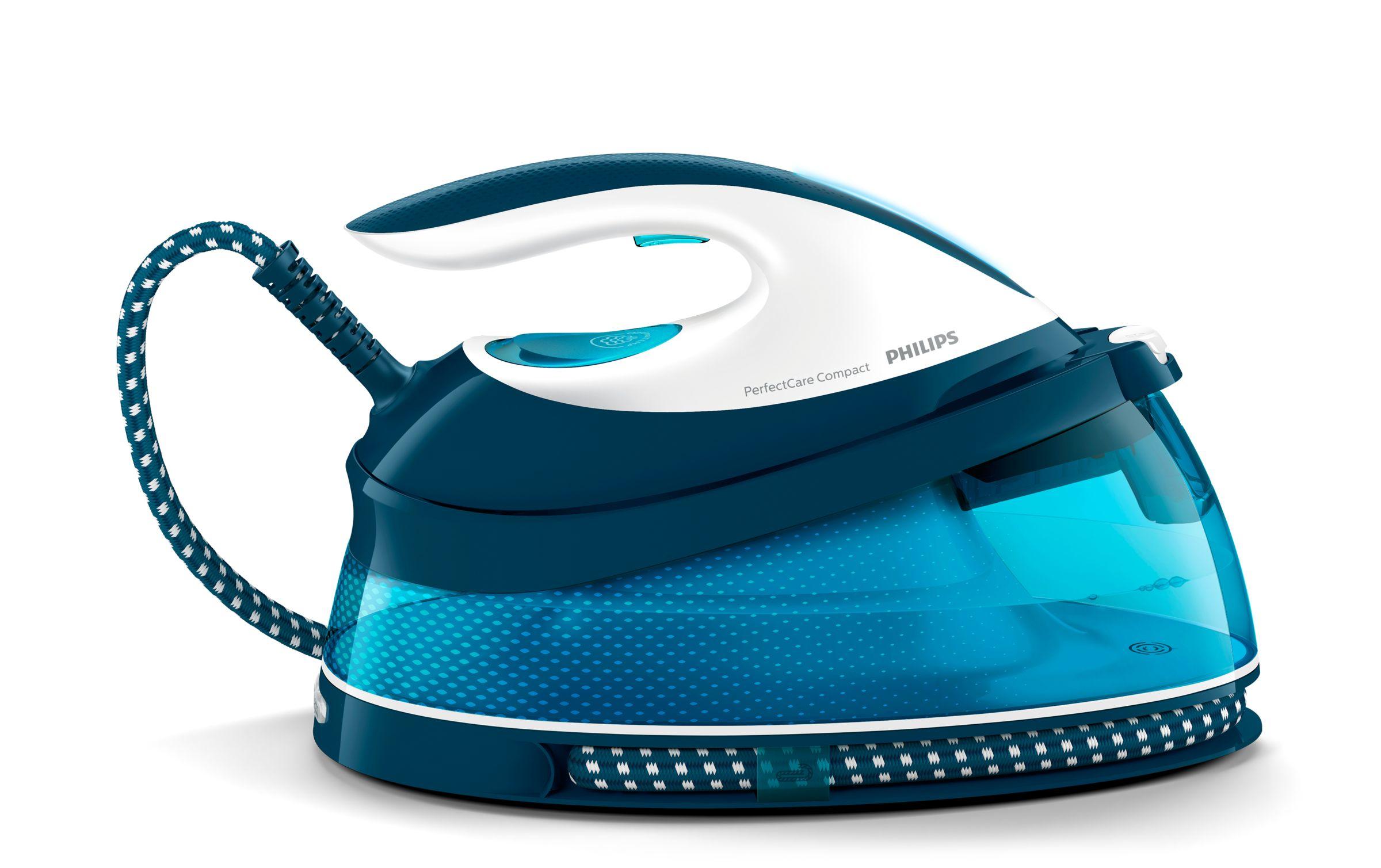 Ã¢â‚¬Â¢ Leistung: 2400W Ã¢â‚¬Â¢ Farbe: weiÃƒÅ¸/blau Ã¢â‚¬Â¢ Dampfmenge 120g/min Ã¢â‚¬Â¢ Dam