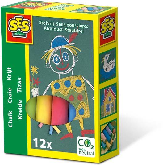 SES CREATIVE Chalks 12 Colours 3 to 12 Years 00201