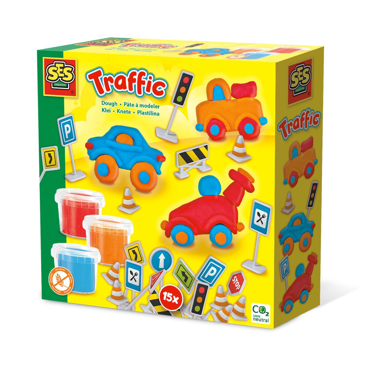 SES CREATIVE Traffic Modelling Dough Set Three Years and Above 00415