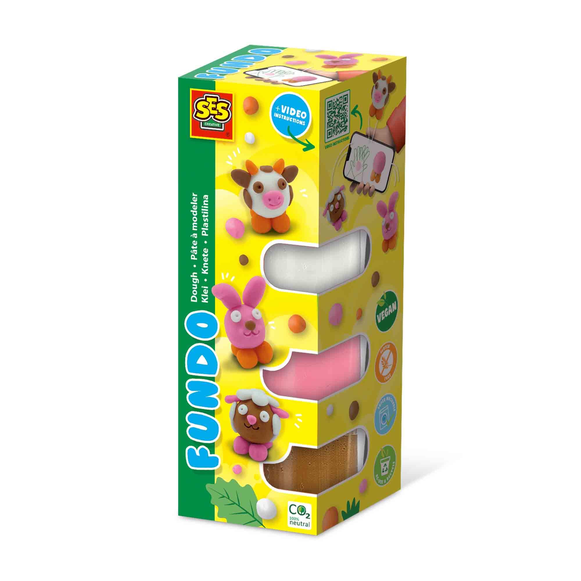 SES CREATIVE Fundo Dough Farm Animals 3 Years and Above 00811