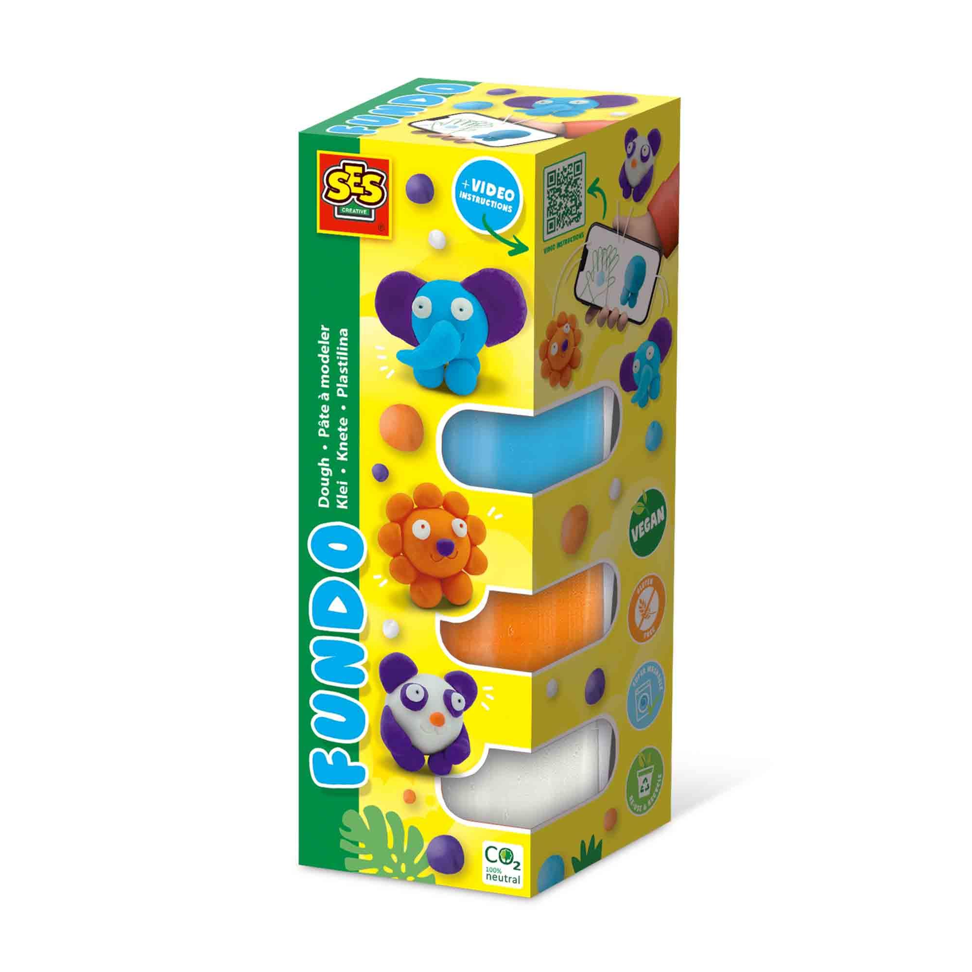 SES CREATIVE Fundo Dough Wild Animals 3 Years and Above 00813
