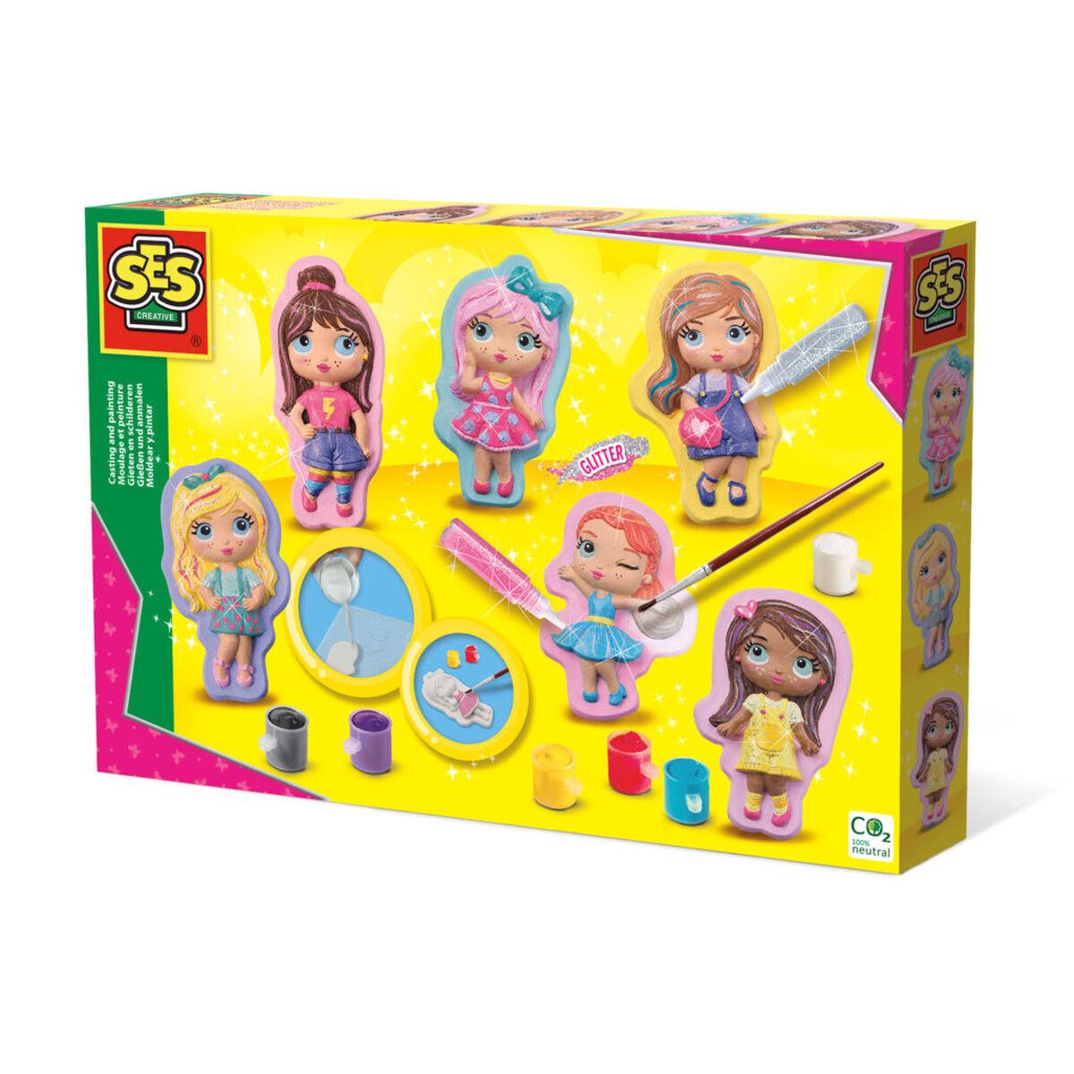 SES CREATIVE Fashion Girls Casting & Painting Kits Five Years and Above 01293
