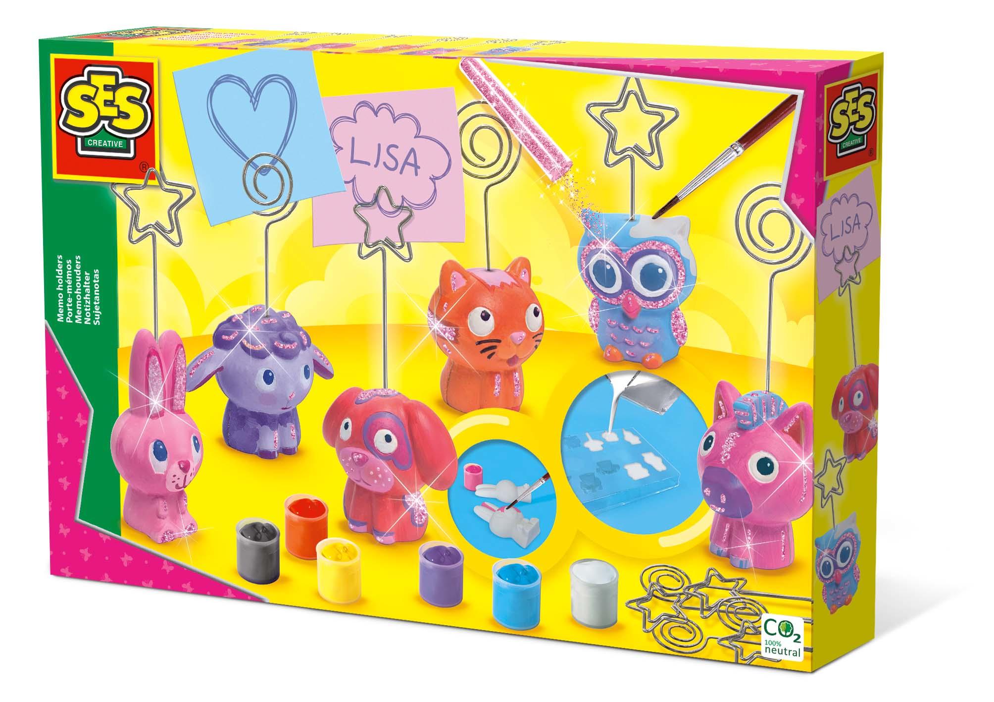 SES Creative Reggi memo (SES CREATIVE Children's Memo Holders Casting and Painting Set 5 to 12 Years Multi-colour 01357)