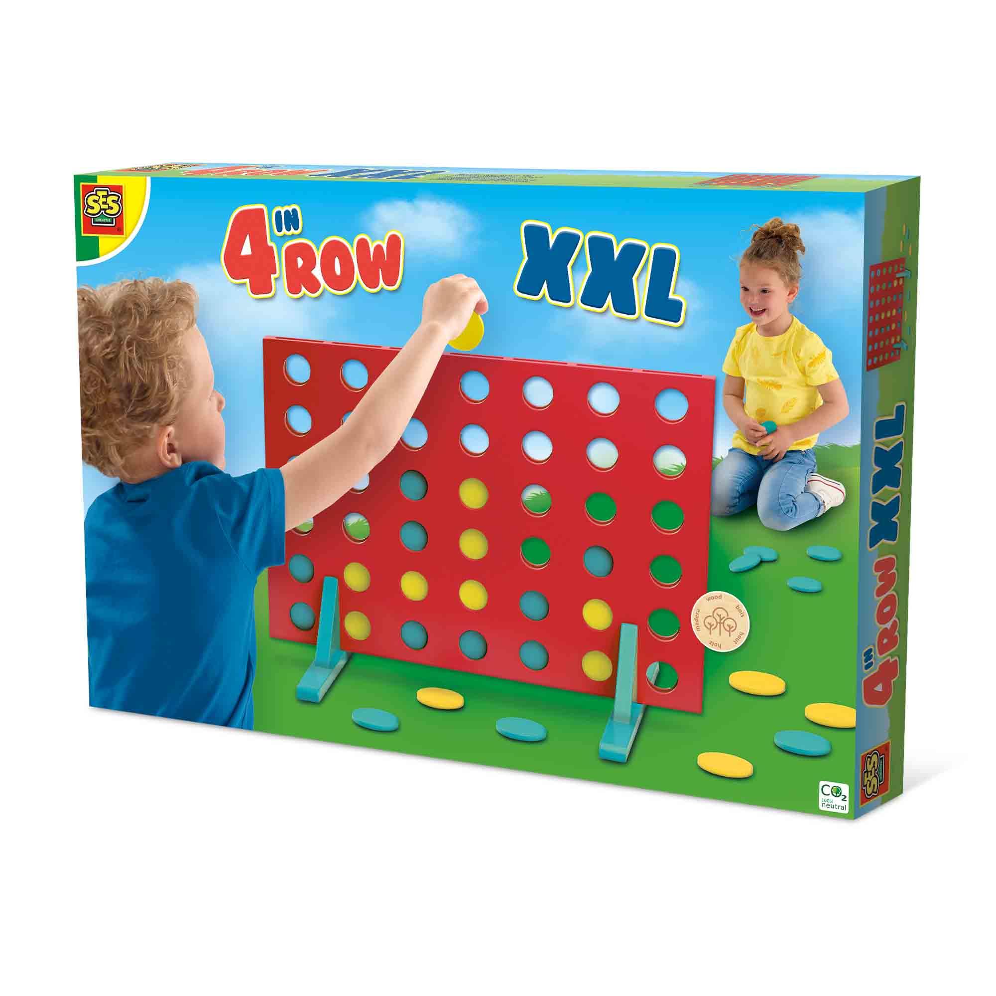 SES CREATIVE Wooden Four in Row XXL 5 Years and Above 02314