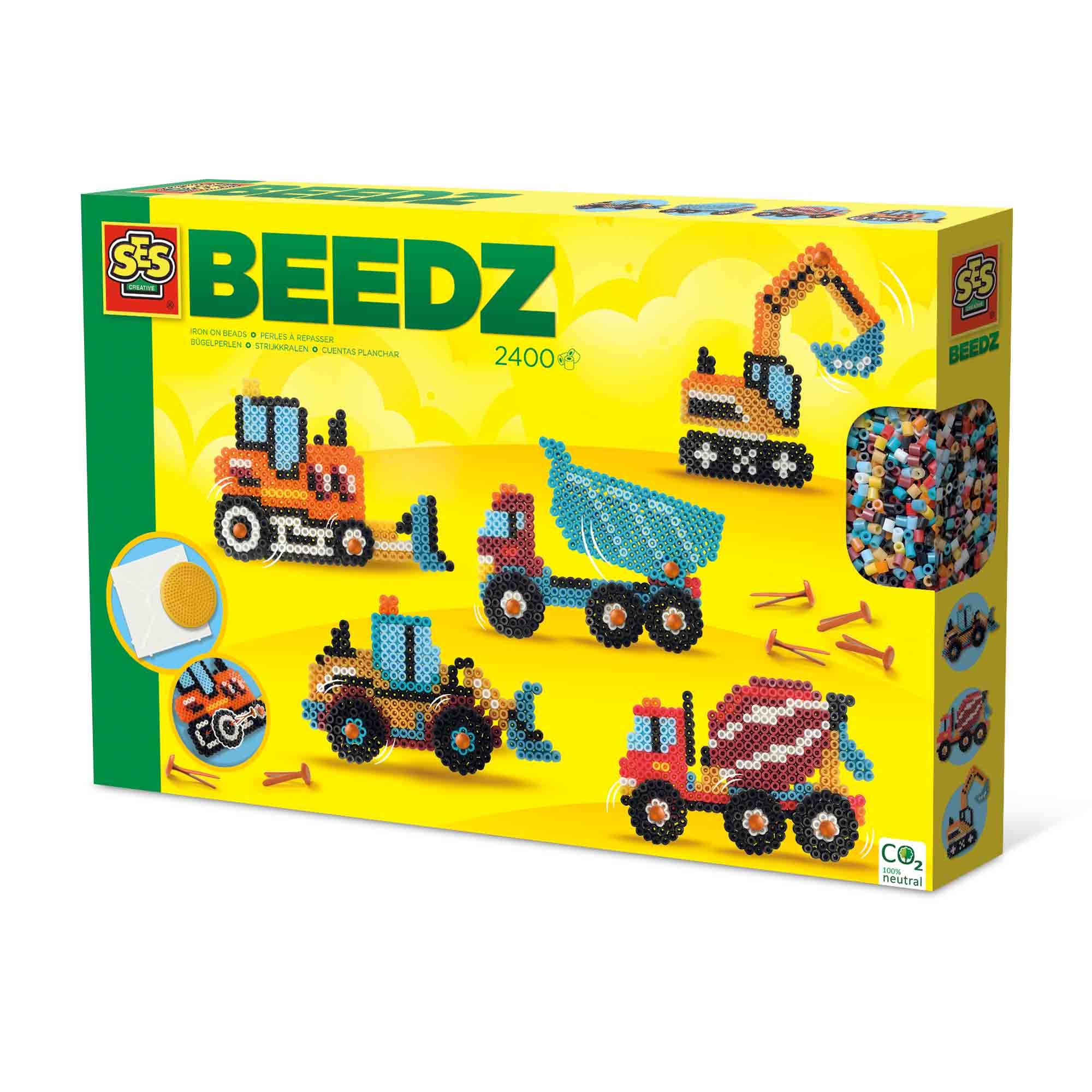 SES CREATIVE Beedz Constructions Trucks Iron-on Beads 06206