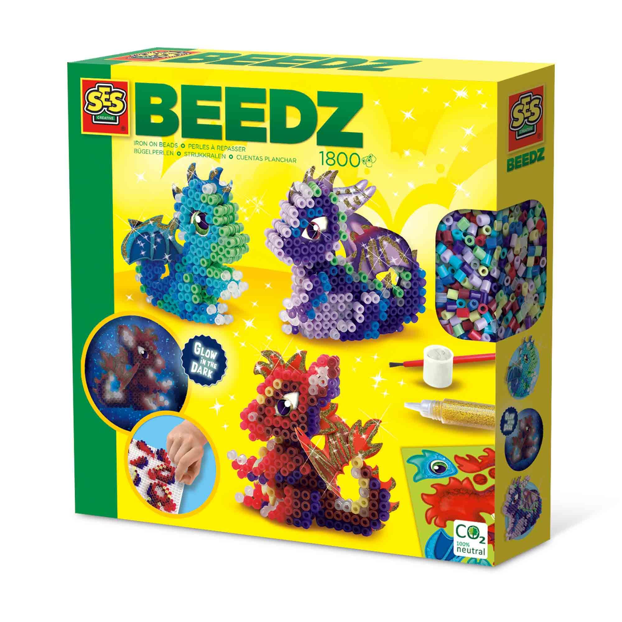 SES CREATIVE Beedz Dragons Iron-on Beads 5 Years and Above 06208