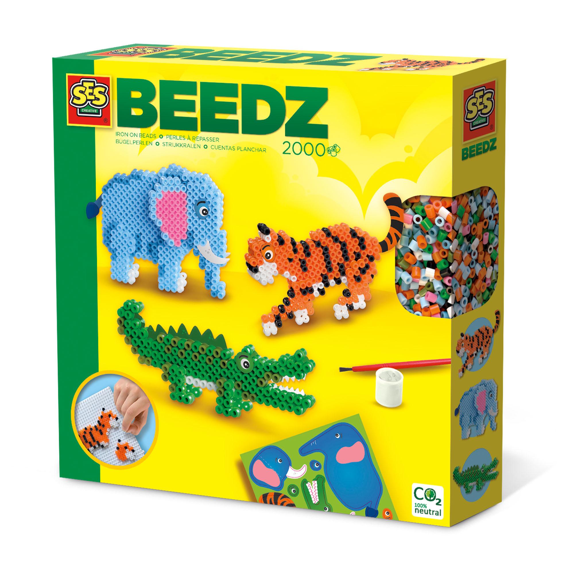 SES Creative Beedz Perline da stirare - Animali da safari