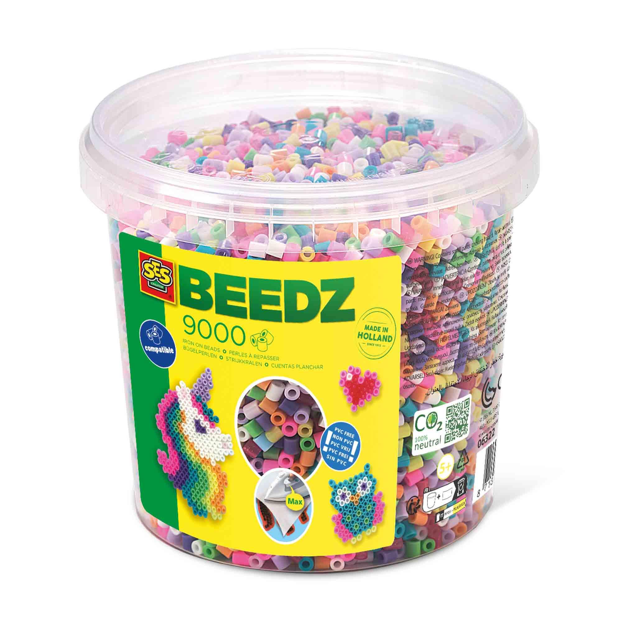 SES CREATIVE 9000 Trendy Mix Iron-on Beads 5 Years and Above 06322