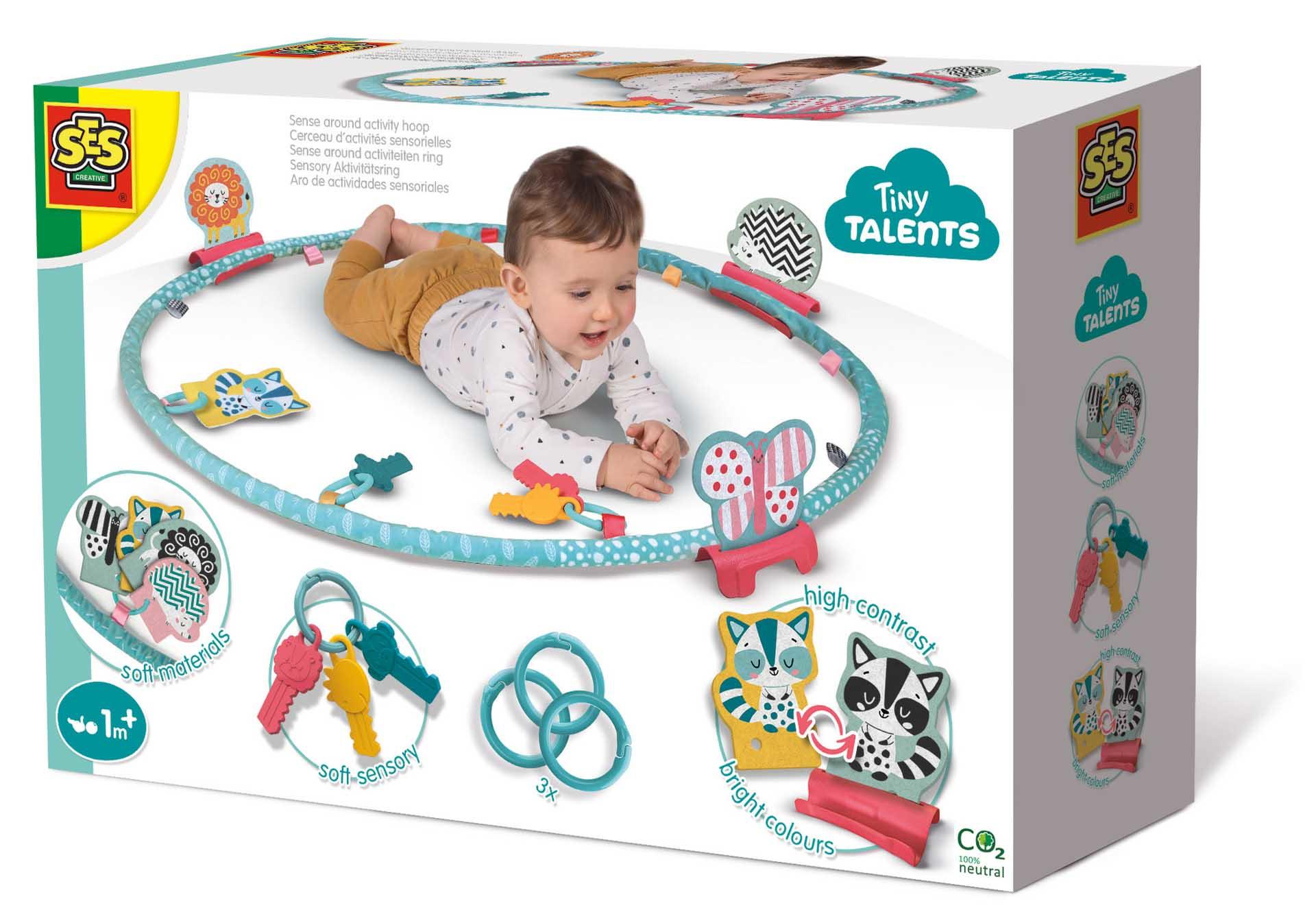SES CREATIVE Tiny Talents Sense Around Activity Hoop 1 Month and Above 13129