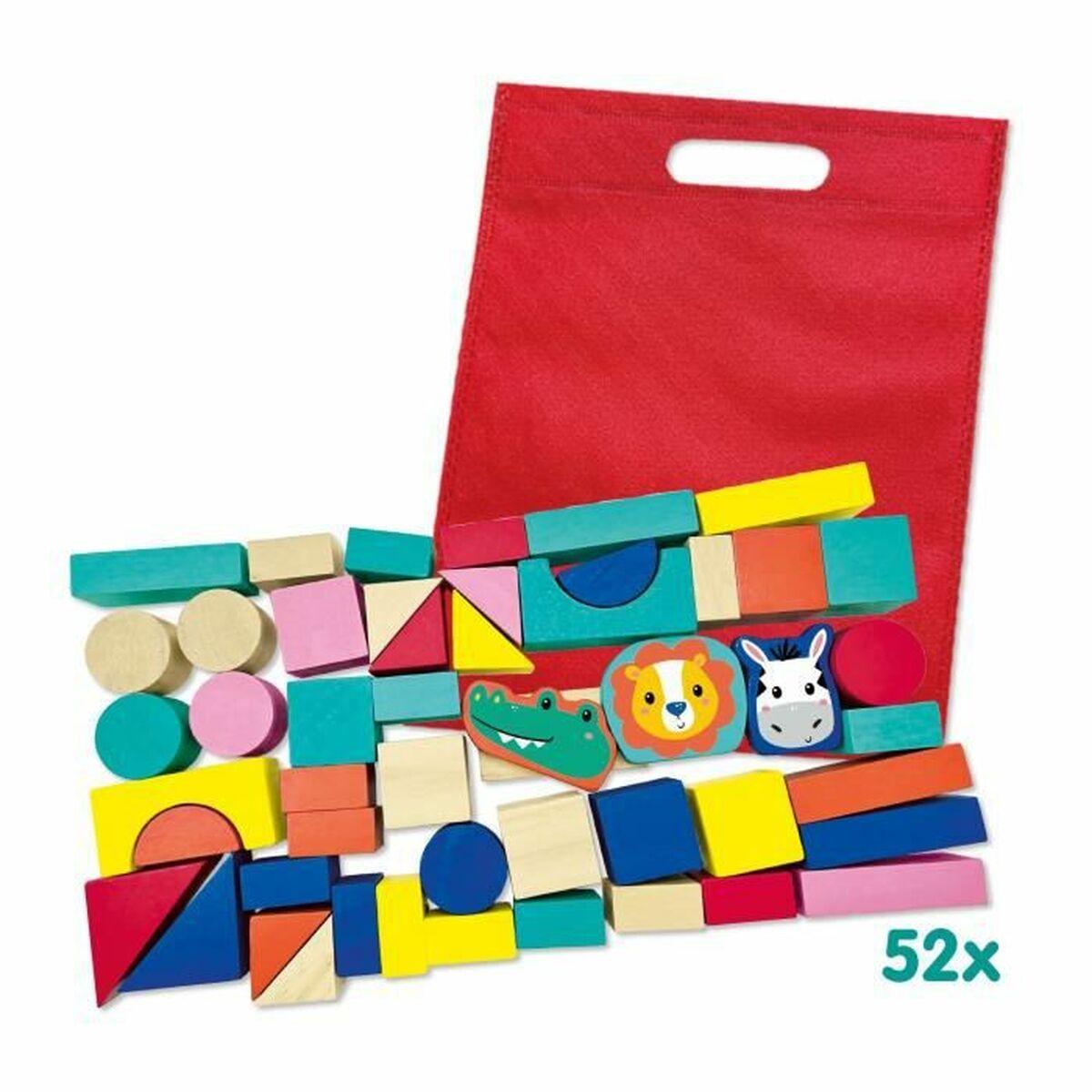 SES CREATIVE Tiny Talents Wooden Building Blocks