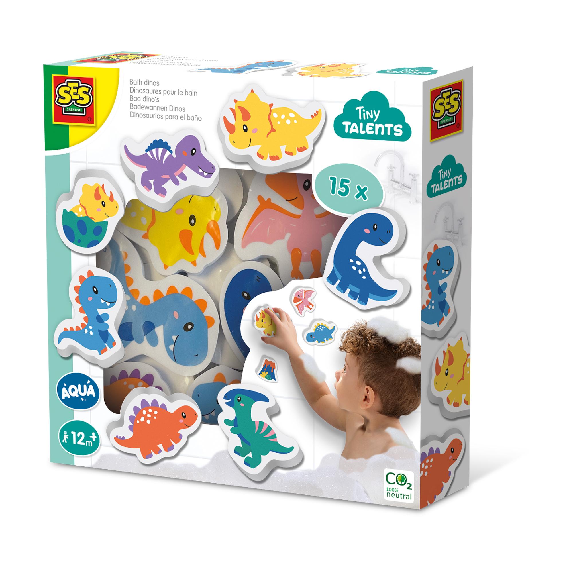 SES CREATIVE Tiny Talents Bath Dinos 12 Months and Above 13214