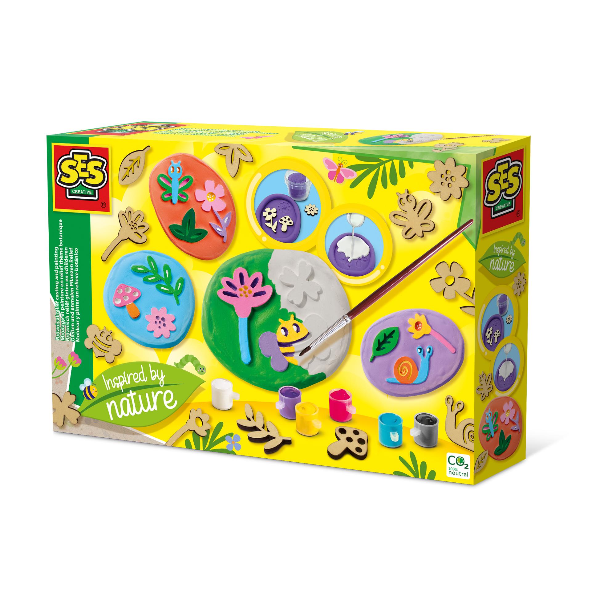 SES CREATIVE Inspired By Nature Botanical Relief Casting and Painting 14036