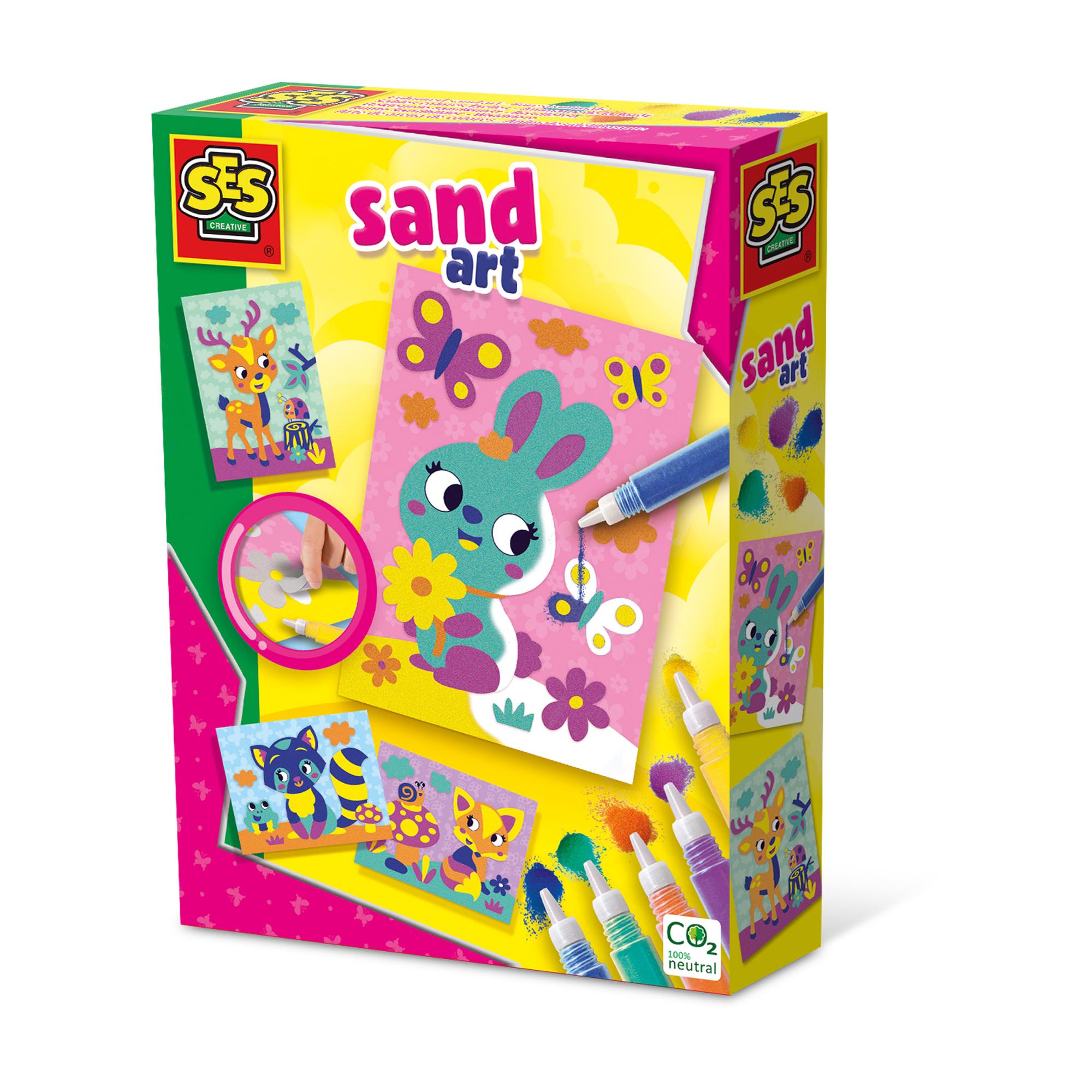SES CREATIVE Forest Animals Coloured Sand Art 14136