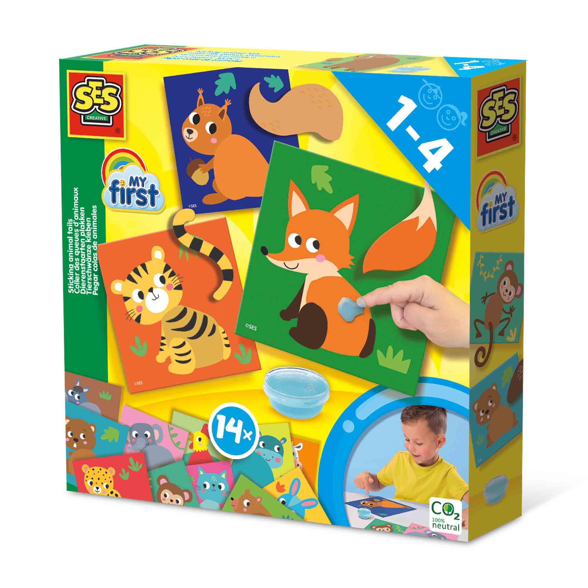 SES CREATIVE My First Sticking Animal Tails 1 to 4 Years 14403