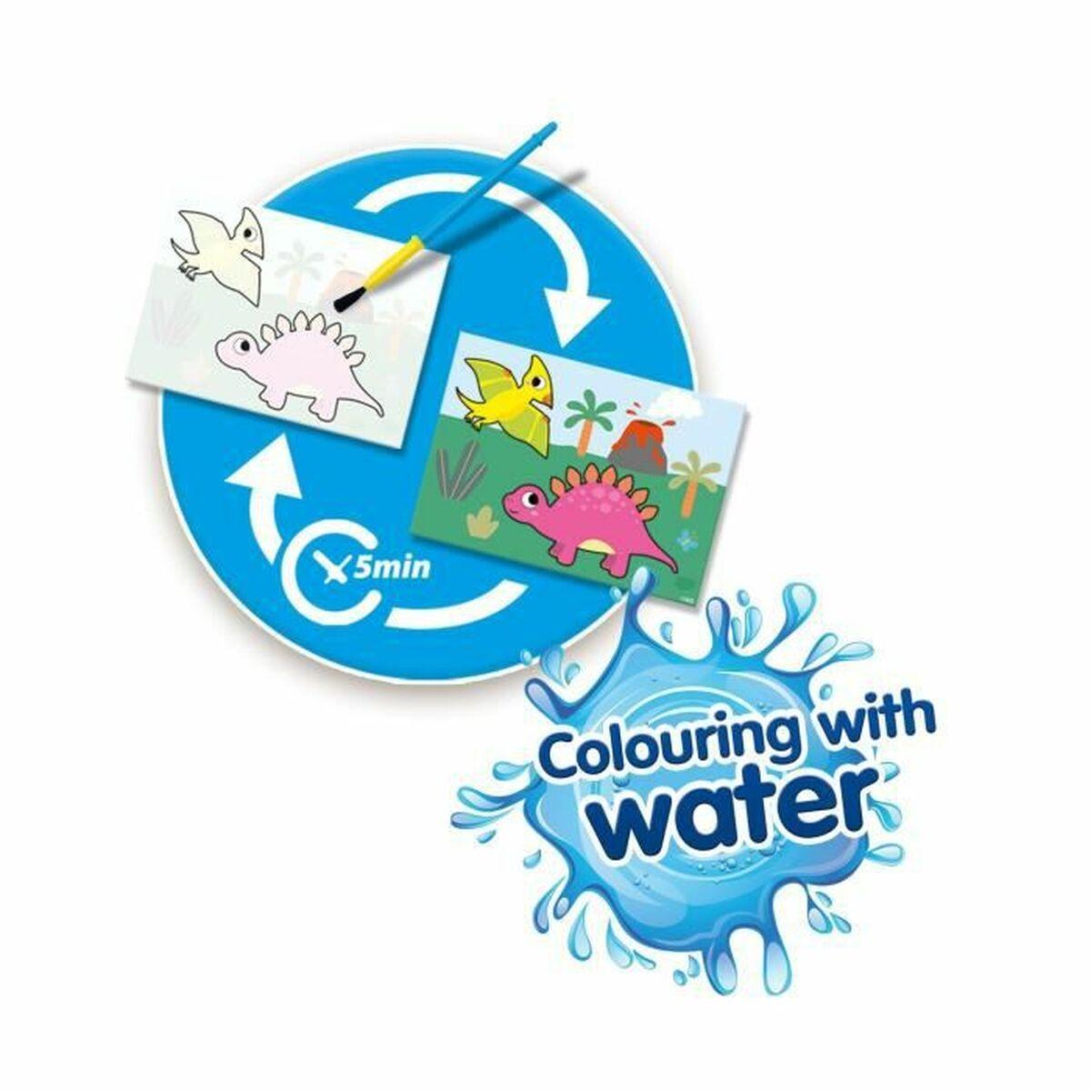 SES CREATIVE Dinos Colouring with Water Painting